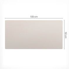 Vinilna podloga za radni stol sa stilskim otiskom, svijetlo bež boja, 100x50 cm
