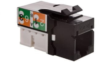 Keystone utičnica RJ45 (8P8C) kat. 5e, UTP, neoklopljena, višenamjenska, bijela DN-93501
