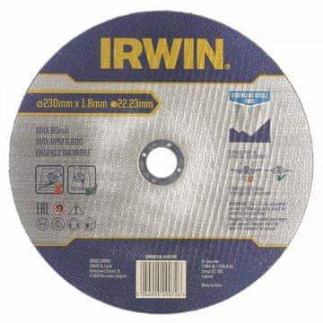Irwin plosnati rezni disk za metal/nehrđajući čelik 230 mm x 1,8 mm x 22,23 mm