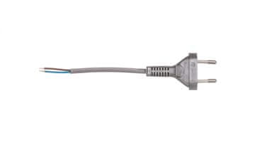 Zamel Priključni kabel bez prekidača 190 cm srebrni SP-190/2X0.5/-SRB YNS10000439