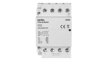 Zamel Modularni instalacijski kontaktor 40A 4Z 24V AC/DC+F13 tip: STM-40-40/24V EXT10000297