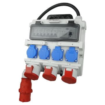 DOK ERBETKA RAZVODNA ORMA ZGRADE 32A 2x16A 4x230V SCHUKO UTIČNICE IP44