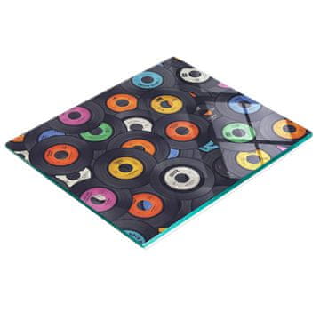 tulup.cz Dekorativna staklena daska za rezanje i posluživanje za kuhinju, vinilna, 60x52 cm