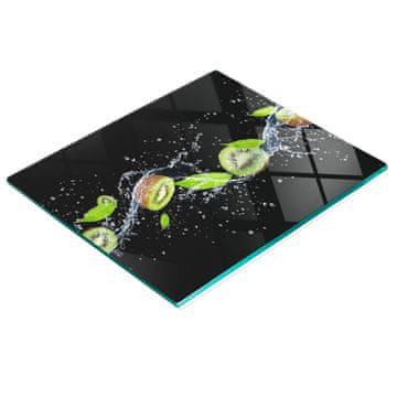 Trajna i elegantna kuhinjska daska od stakla s uzorkom kivija i vode 60x52 cm