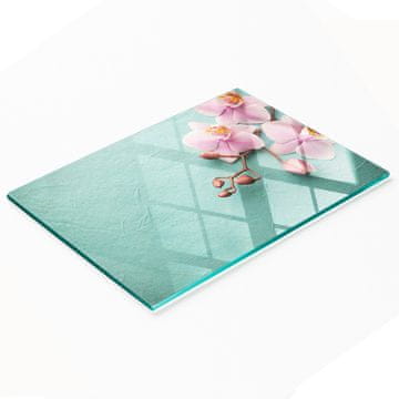 tulup.cz Dekorativna staklena daska za rezanje i posluživanje Orhideja 80x52 cm