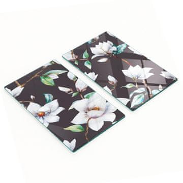 tulup.cz Dekorativne staklene daske za rezanje u kuhinji s cvjetovima magnolije 2x30x52 cm