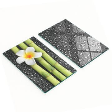 tulup.cz Dekorativne daske za rezanje od kaljenog stakla Cvijet frangipani 2x30x52 cm