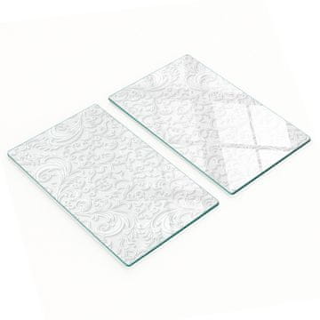 tulup.cz Set kuhinjskih dasaka od kaljenog stakla s ornamentalnim uzorkom 2x30x52 cm
