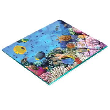tulup.cz Izdržljiva i elegantna staklena ploča s uzorkom Crvenog mora i Egipta 60x52 cm
