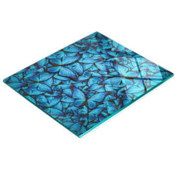 tulup.cz Kuhinjska višenamjenska ukrasna ploča od kaljenog stakla s leptirima 60x52 cm