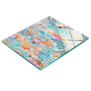 tulup.cz Višenamjenska dekorativna kuhinjska daska s ojačanim plemenskim uzorkom 60x52 cm