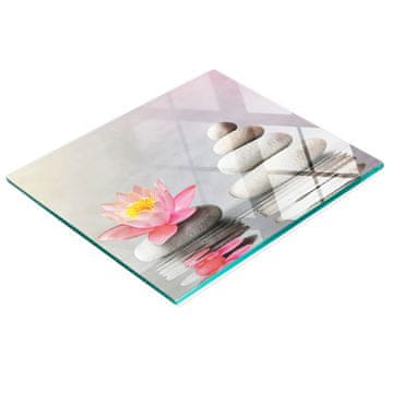 Višenamjenska dekorativna staklena ploča s printom Kamienie Spa 60x52 cm