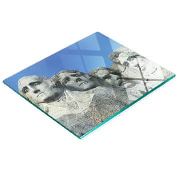 tulup.cz Izdržljiva i elegantna staklena kuhinjska ploča s uzorkom planine Rushmore 60x52 cm