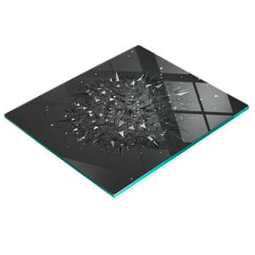 Trajna i elegantna kuhinjska daska od kaljenog stakla s 3D uzorkom 60x52 cm