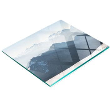 tulup.cz Izdržljiva i elegantna staklena kuhinjska ploča s uzorkom planinskih vrhova 60x52 cm