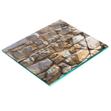 Trajna i elegantna kuhinjska staklena daska s uzorkom kamene stijene 60x52 cm