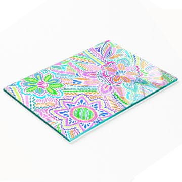 tulup.cz Višenamjenska dekorativna staklena kuhinjska ploča s cvjetnim uzorkom 80x52 cm