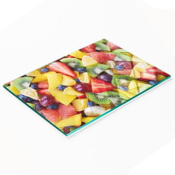 tulup.cz Staklena ukrasna daska za posluživanje grickalica sjeckano voće 80x52 cm