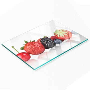 tulup.cz Izdržljiva i elegantna staklena kuhinjska daska s uzorkom voća u nizu 80x52 cm