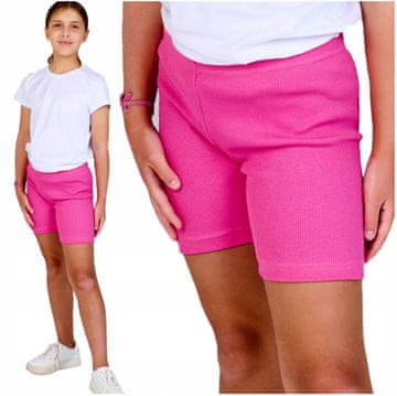 Djevojačke kratke hlače, kratke biciklističke hlače, prugaste, CANDY PINK, Bates PL Djevojačke kratke hlače, kratke biciklističke hlače, prugaste, CANDY PINK, Bates PL 128