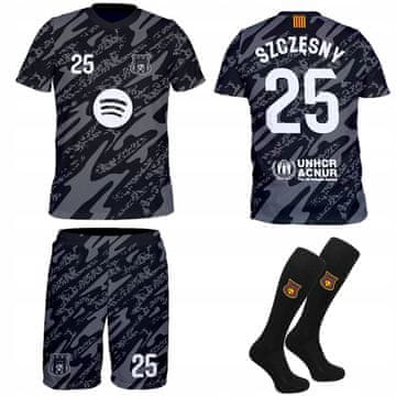 BIG SZCZĘSNY Barcelona Nogometni dres crni MAJICA KRATKE HLAČE ČARAPE SZCZĘSNY 128 Barcelona Nogometni dres crni MAJICA KRATKE HLAČE ČARAPE