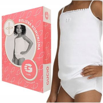 Gucio Pričest donje rublje za djevojčice Bluza Gaćice bijele KK01 PL Pričest donje rublje 128 za djevojčice Bluza Gaćice bijele KK01 PL