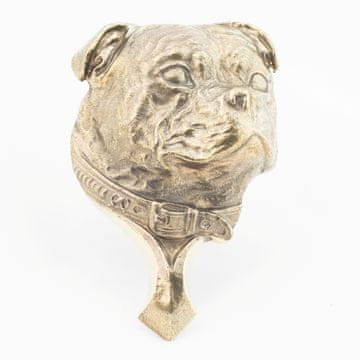 Staffordshire Bull Terrier, Staffik, Staffi - kucalo za vrata u obliku pseće glave, mesingano kucalo, retro ukras za vrata tvrtke