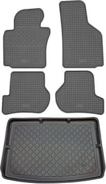 Volkswagen Golf V 1K Plus Hatchback (5 vrata) od 01.2005.-2009. SET - gumene autotepihe + prostirka za prtljažnik
