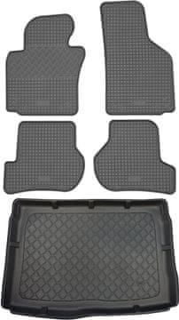 Volkswagen Golf V 1K hatchback 3/5 vrata od 10.2003. do 2008. ZESTAW - gumeni podnici za automobil + prostirka za prtljažnik
