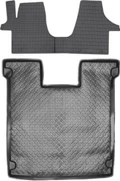 Volkswagen Transporter T5 Caravelle Van od 2003-2015. set – gumeni tepisi za automobil i tepih za prtljažnik