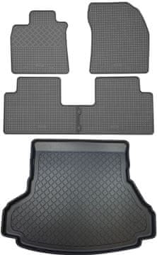 Toyota Avensis III Sedan (4 vrata) od 01.2009.-08.2018. Set - gumeni tepisi za automobil + tepih za prtljažnik