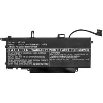 CoreParts Baterija za prijenosno računalo za DELL 51Wh Li-Po 7.6V 6750mAh crna za Latitude 7310 2-u-1, 7400 2-u-1, MBXDE-BA0227