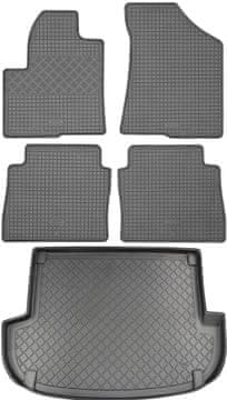 Hyundai Santa Fe II SUV (5 vrata) od 04.2006.-08.2012. Set - gumeni tepisi za automobil + prostirka za prtljažnik