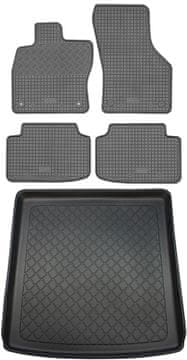 Skoda Octavia III 5E Kombi (5 vrata) od 05.2013-05.2020. Set - gumeni tepisi za automobil + tepih za prtljažnik