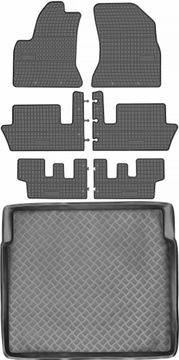 Citoren C4 Grand Picasso I minivan od 2006-2013. Set – gumeni podmetači za automobil + prostirka za prtljažnik