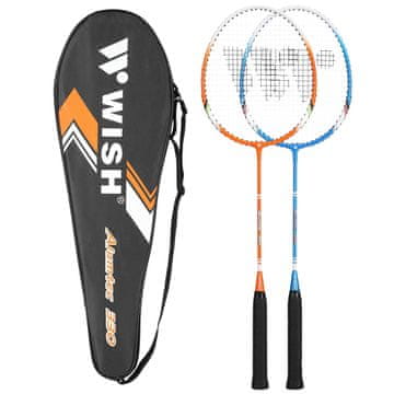 Northix Badminton set, 2 reketa, plavo/narančasti