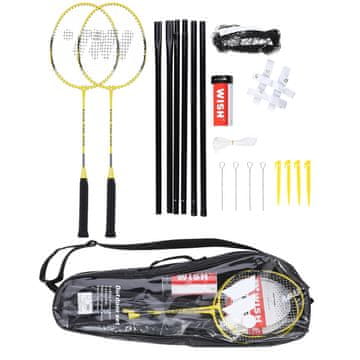 Northix Set badmintonskih reketa, 2 reketa, 3 loptice za loptanje, mreža