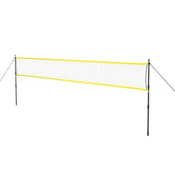 Northix Mreža za badminton s teleskopskim stupovima, 600x60 cm, potpuni pokrov