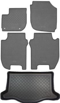 Honda Jazz III Hatchback (5 vrata) od 09.2015.-05.2020. SET - gumeni podmetači za automobil i tepih za prtljažnik