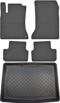 Mercedes B-Klasa W246 Minivan od 10.2011-12.2018r. Set - gumeni podmetači za automobil + tepih za prtljažnik