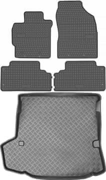 Toyota Corolla X E140 E150 karavan od 2007-2013. Set - gumeni podmetači za automobil i tepih za prtljažnik