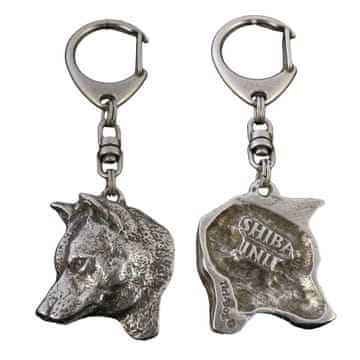 Shiba Inu - posrebreni privjesak za ključeve u obliku psa u poklon kutiji, ukras za torbu, privjesak za ruksak marke