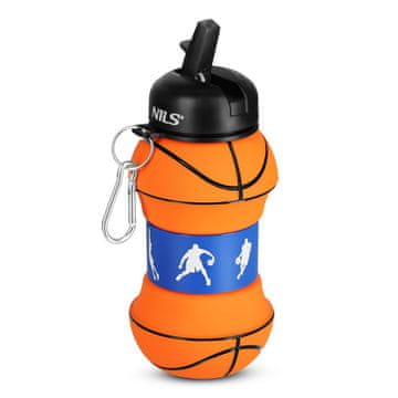 Northix Sklopiva silikonska čaša 550ml - košarkaški dizajn