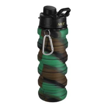 Northix Silikonska sklopiva boca za vodu, 500 ml, zelena