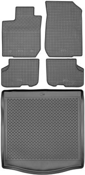 Dacia Logan II Limuzina/Karavan 2013.-2021. set gumenih tepiha + tepih za prtljažnik