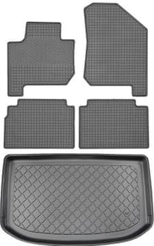 Kia Soul II (5 vrata) od 03.2014. - 03.2019. SET - gumeni tepisi za automobil + tepih za prtljažnik