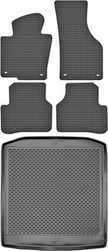 Volkswagen Passat B6 Sedan od 2005. do 2009. god. Set - gumene prostirke za automobil + prostirka za prtljažnik