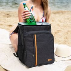 Northix Hladnjak ruksak, crni, 25L, izoliran