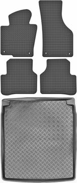 Volkswagen Passat B7 Limuzina od 2010. do 2014. SET - gumene autotepihe + prostirka za prtljažnik