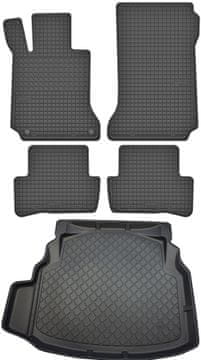 Mercedes C-Klasa W204 Sedan od 04.2007-02.2014. Set - gumene prostirke za automobil + prostirka za prtljažnik